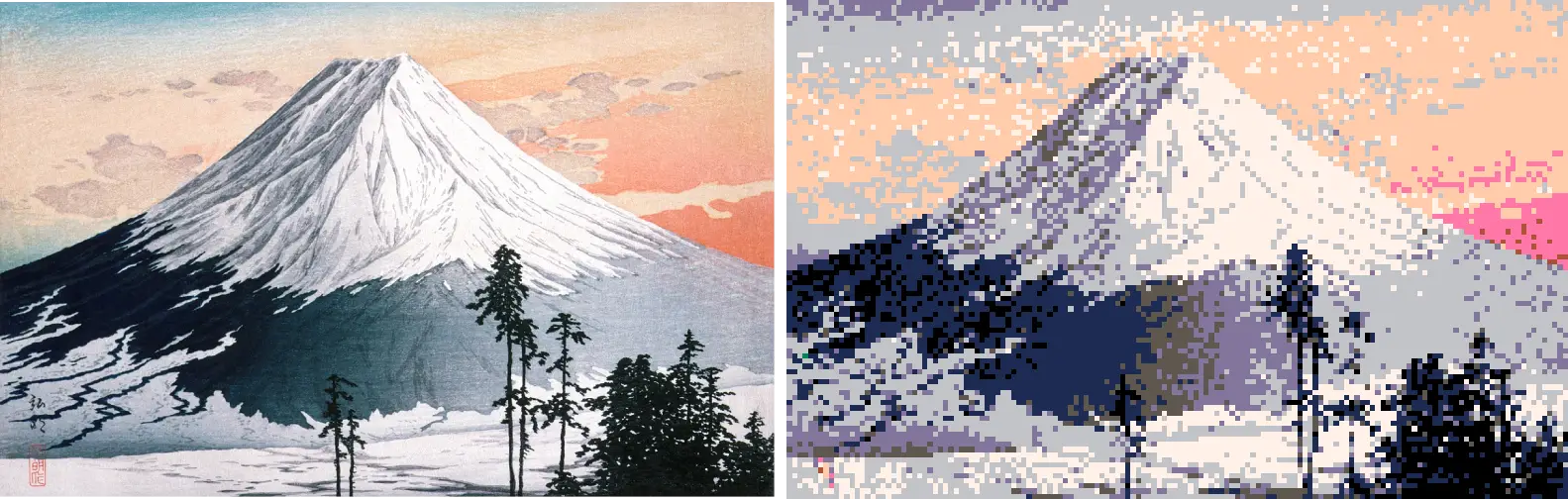 Setting pixel art example